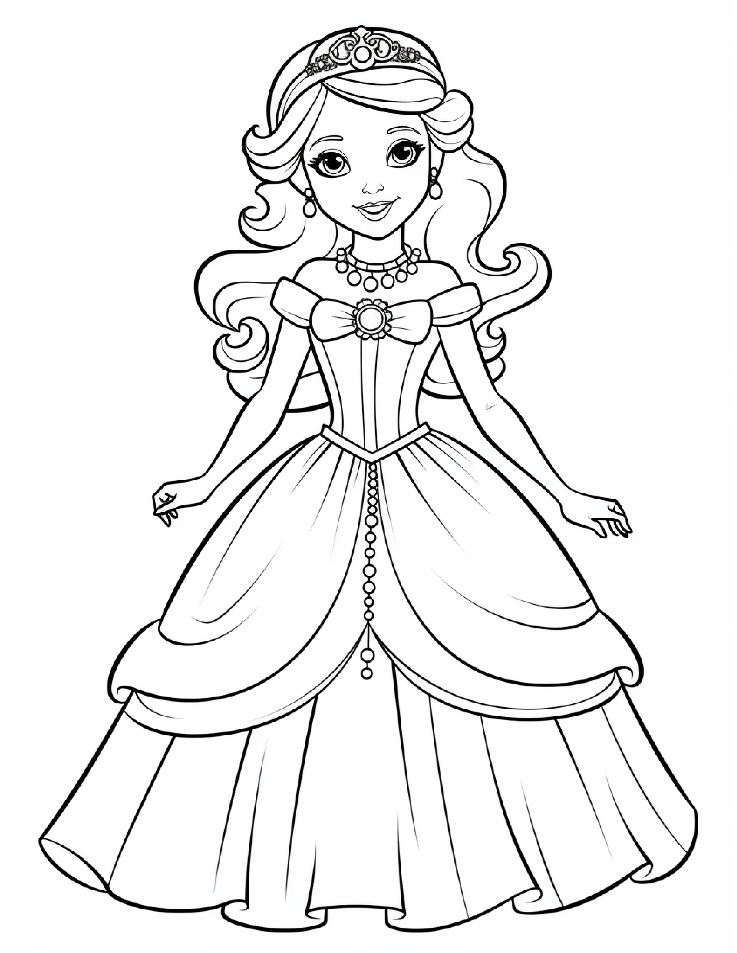 Coloring Pages 50 Princesses by Maryna - Ourboox.com
