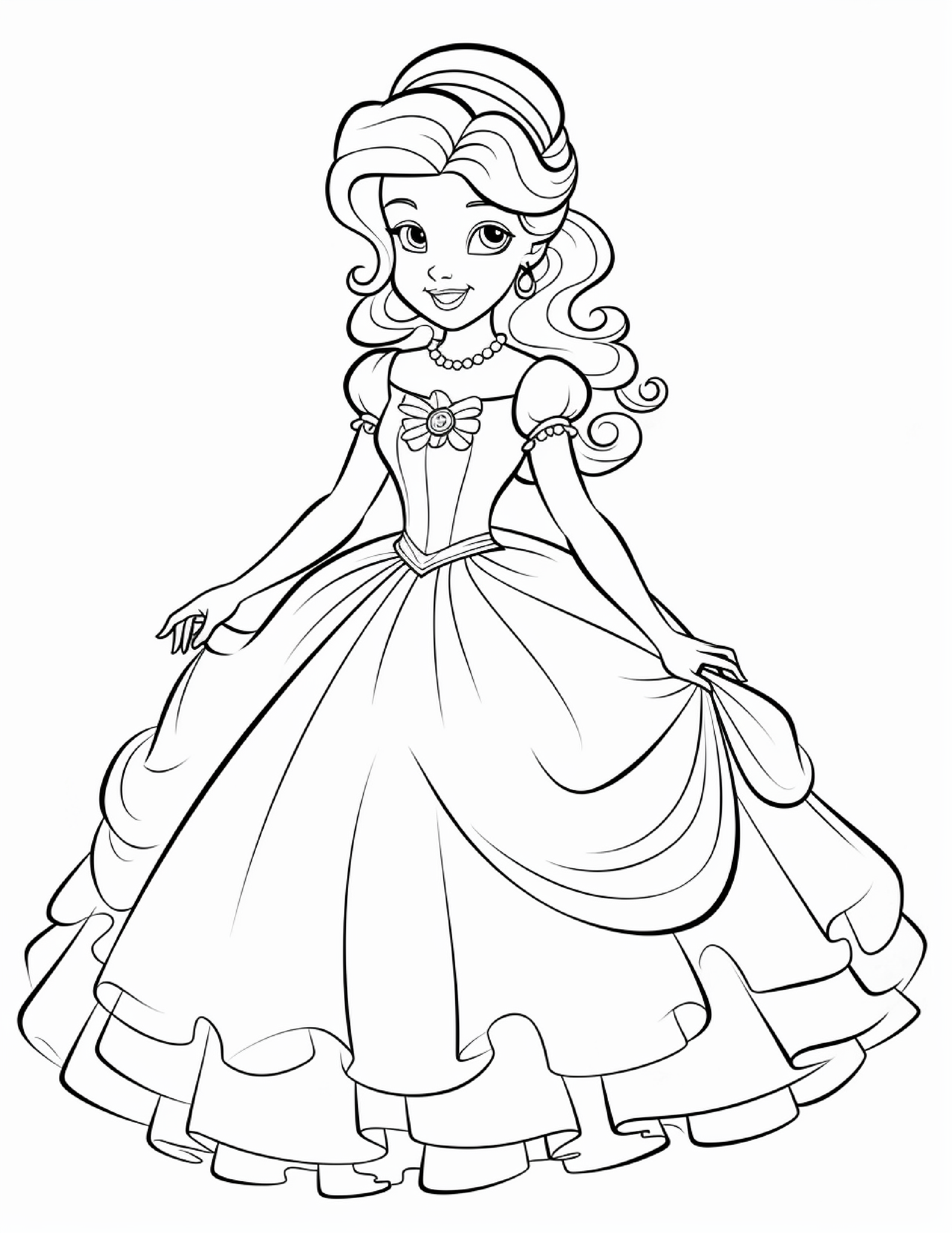 Coloring Pages 50 Princesses by Maryna - Ourboox.com