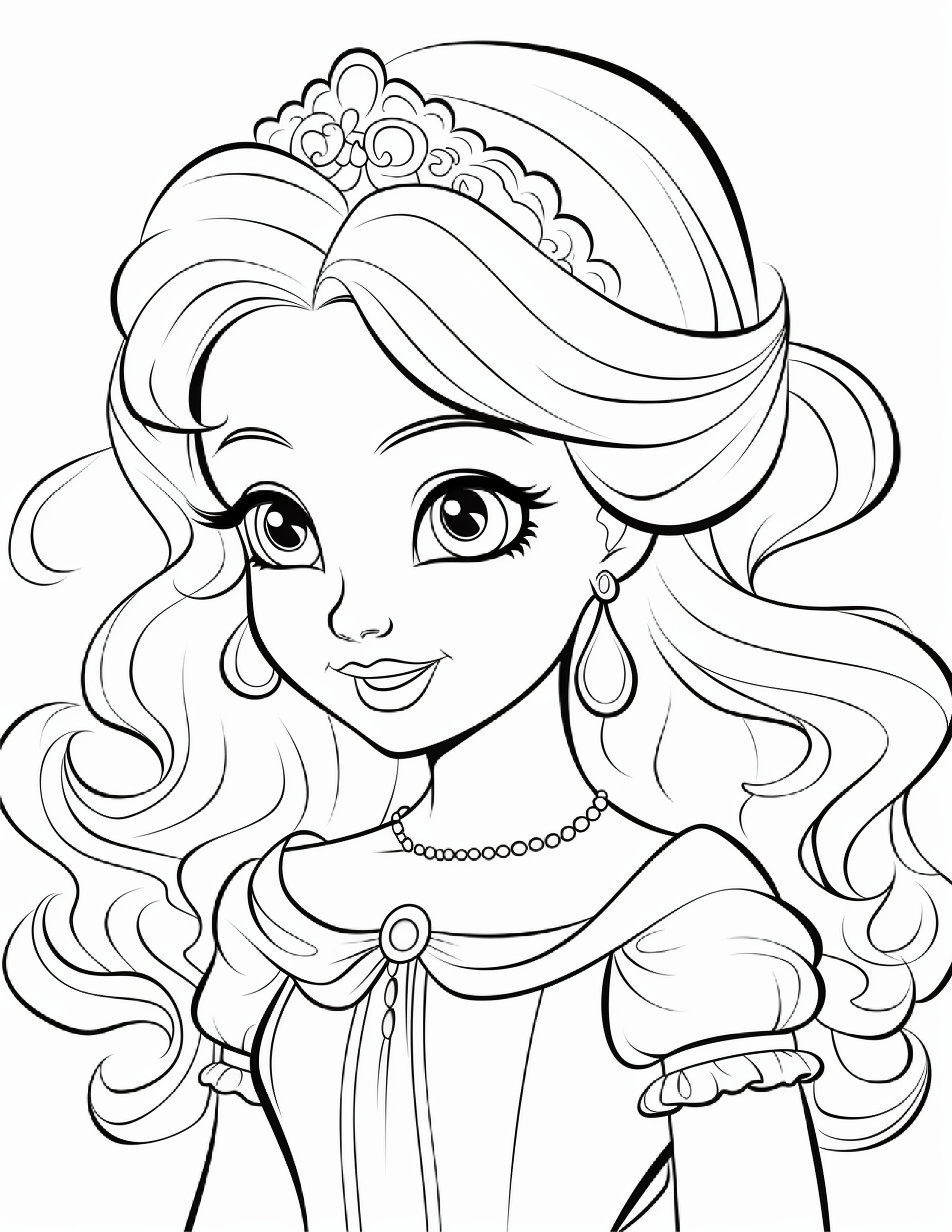Coloring Pages 50 Princesses by Maryna - Ourboox.com