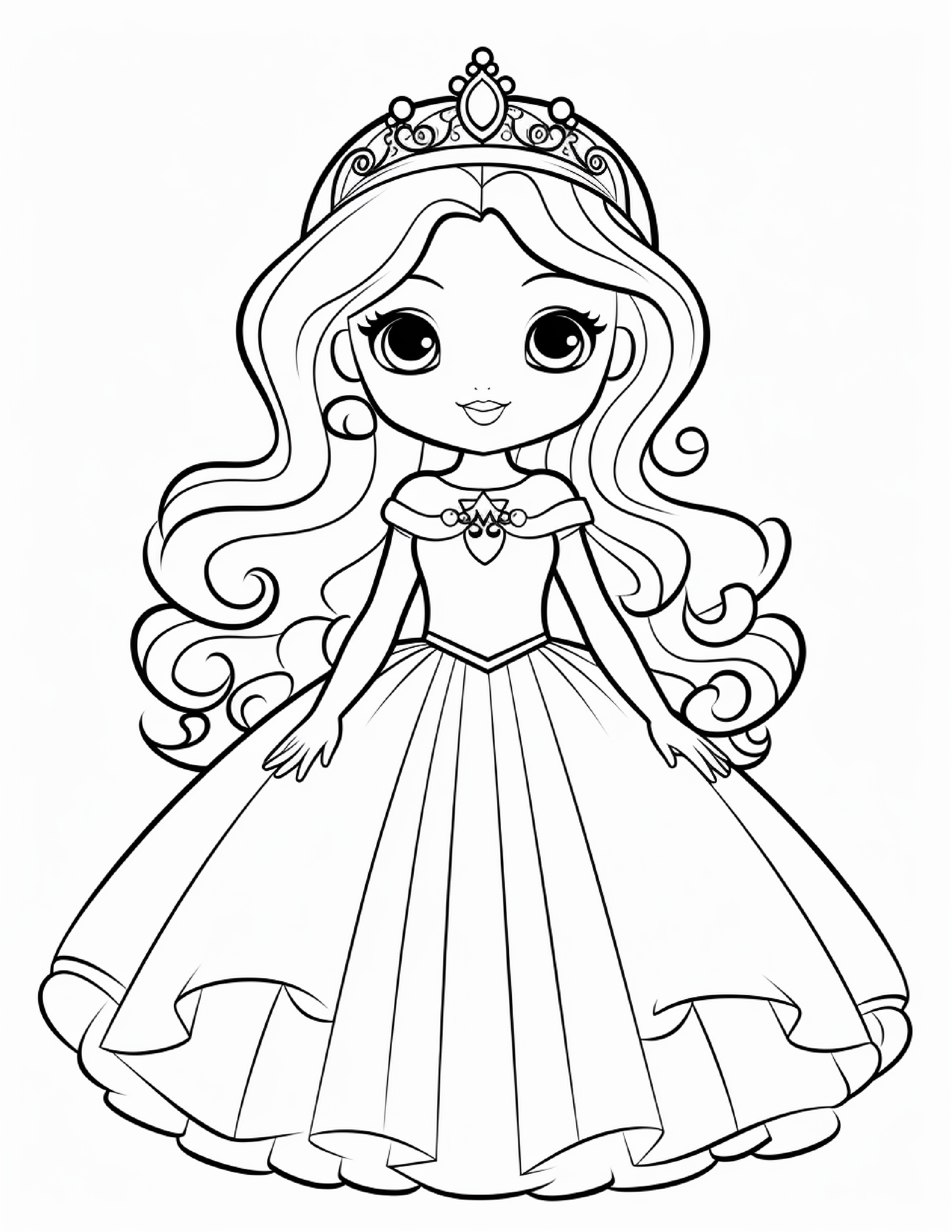 Coloring Pages 50 Princesses by Maryna - Ourboox.com